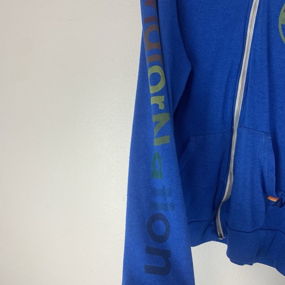 Aviator Nation Blue Hoodie with Rainbow Detail Size XL - Picture 4 of 11